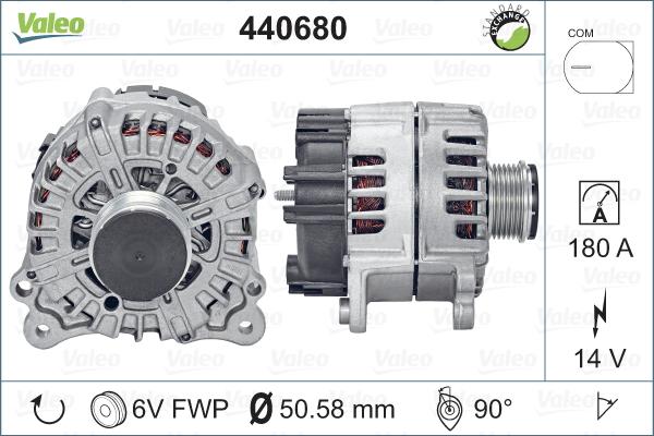 Valeo 440680 - Ģenerators adetalas.lv