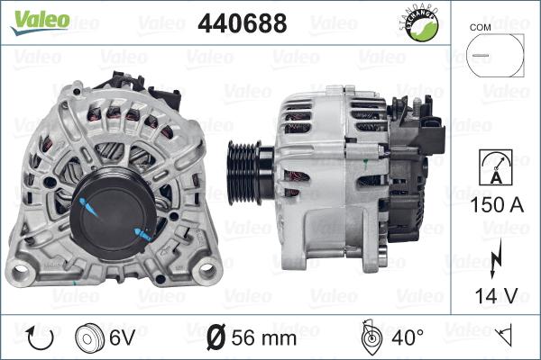 Valeo 440688 - Ģenerators adetalas.lv