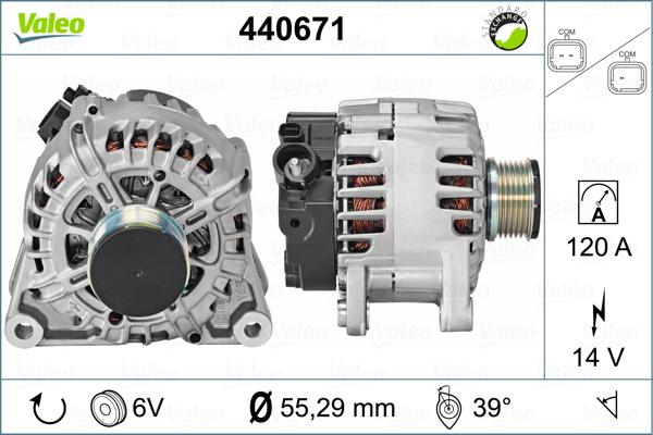 Valeo 440671 - Ģenerators adetalas.lv