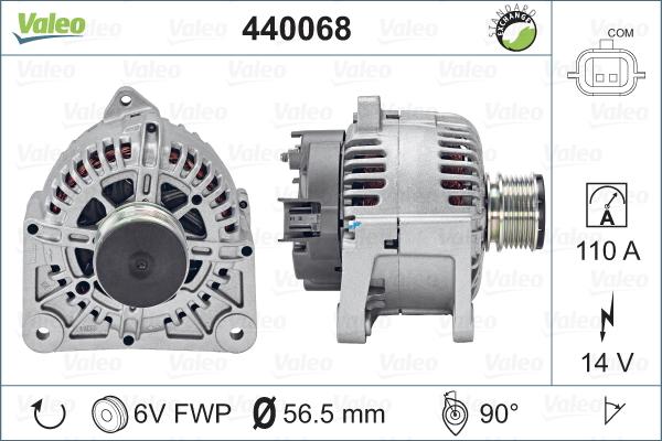 Valeo 440068 - Ģenerators adetalas.lv