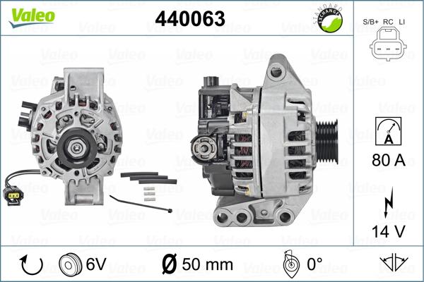 Valeo 440063 - Ģenerators adetalas.lv