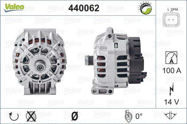 Valeo 440062 - Ģenerators adetalas.lv