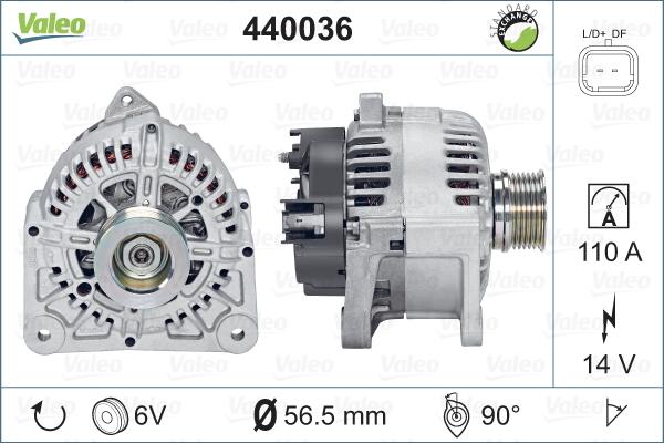 Valeo 440036 - Ģenerators adetalas.lv