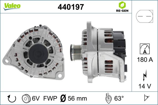 Valeo 440197 - Ģenerators adetalas.lv