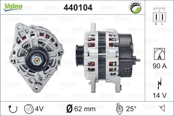 Valeo 440104 - Ģenerators adetalas.lv