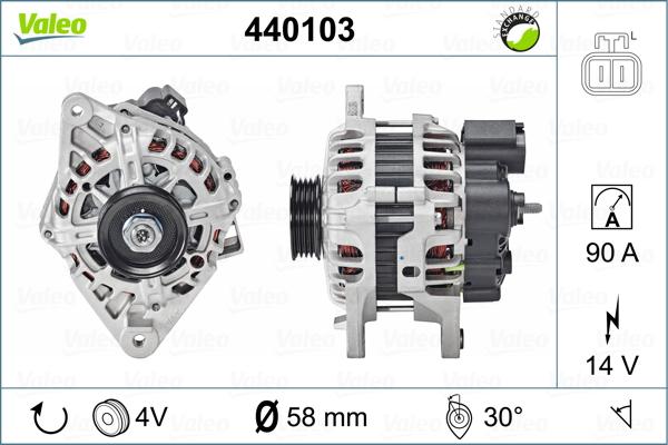 Valeo 440103 - Ģenerators adetalas.lv