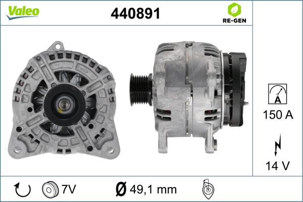 Valeo 440891 - Ģenerators adetalas.lv