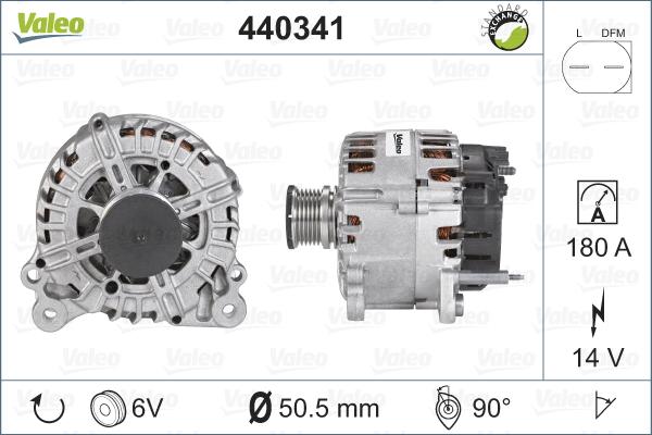 Valeo 440341 - Ģenerators adetalas.lv