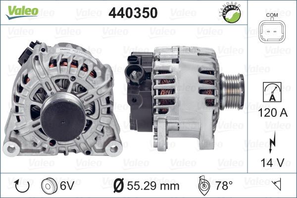 Valeo 440350 - Ģenerators adetalas.lv