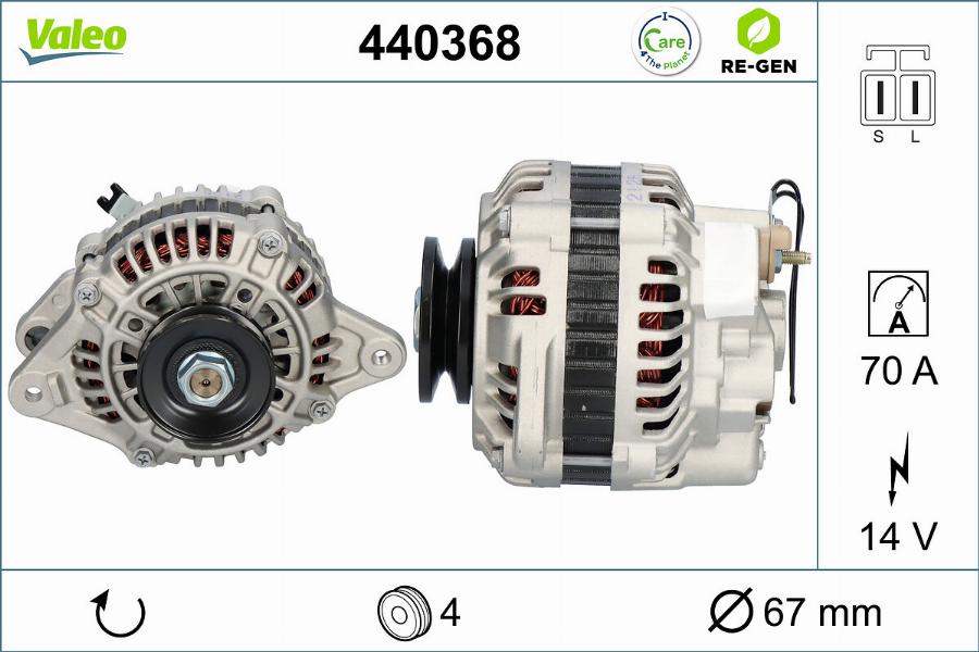 Valeo 440368 - Ģenerators adetalas.lv