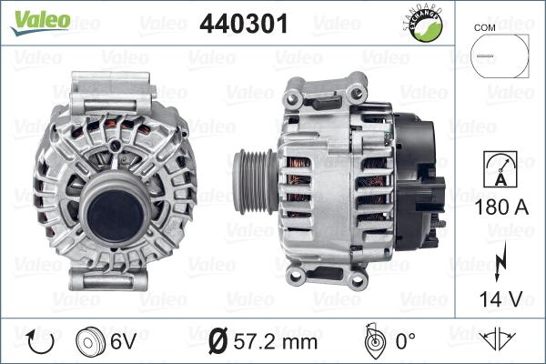 Valeo 440301 - Ģenerators adetalas.lv