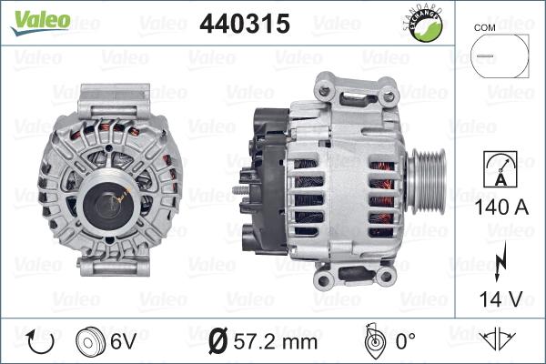 Valeo 440315 - Ģenerators adetalas.lv