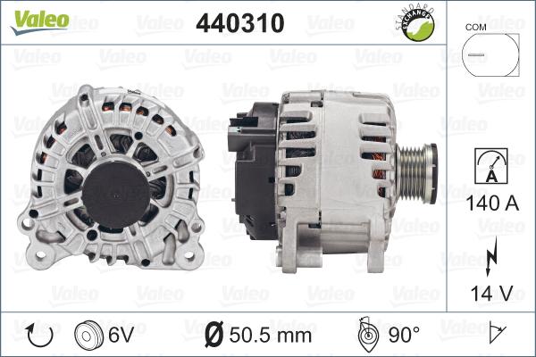 Valeo 440310 - Ģenerators adetalas.lv