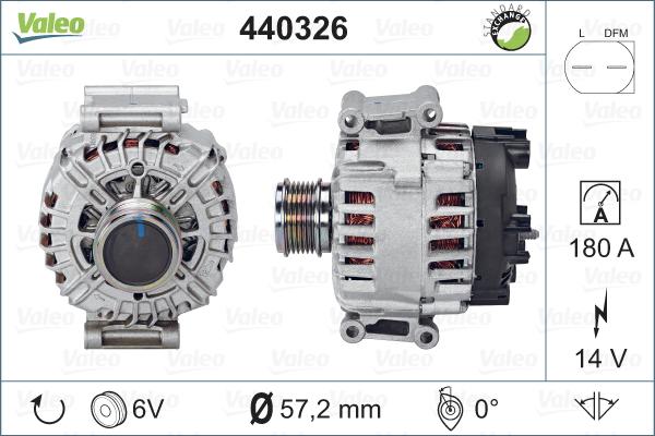 Valeo 440326 - Ģenerators adetalas.lv