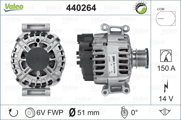 Valeo 440264 - Ģenerators adetalas.lv