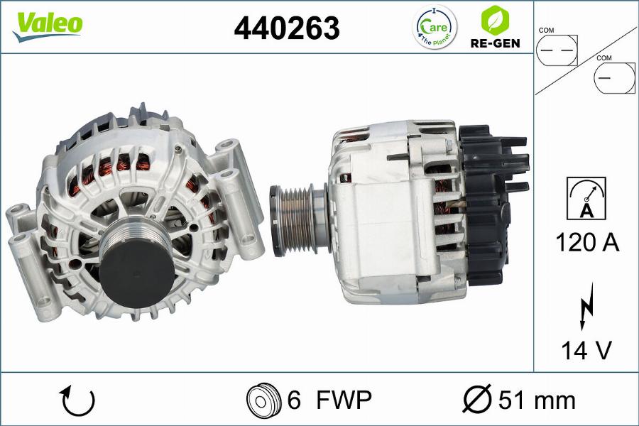 Valeo 440263 - Ģenerators adetalas.lv