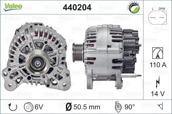 Valeo 440204 - Ģenerators adetalas.lv