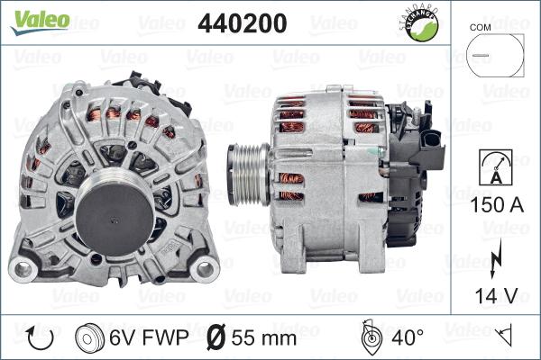 Valeo 440200 - Ģenerators adetalas.lv