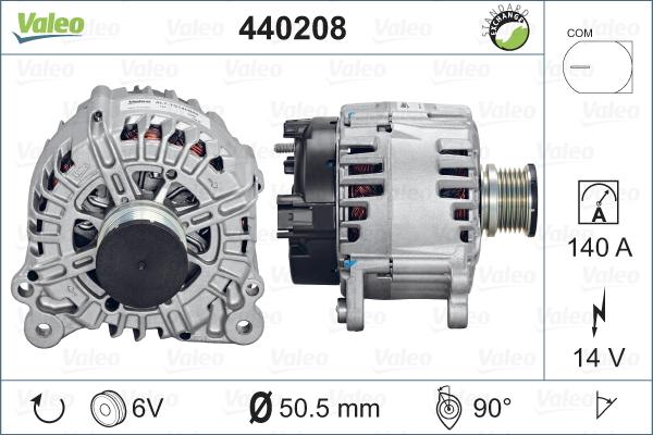 Valeo 440208 - Ģenerators adetalas.lv