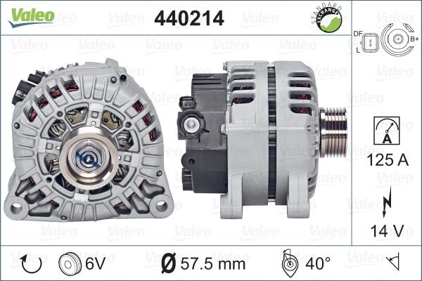 Valeo 440214 - Ģenerators adetalas.lv