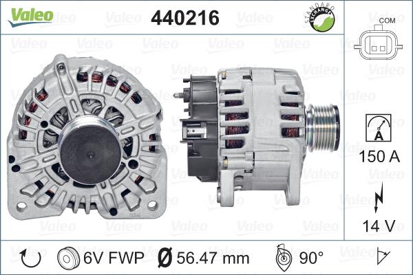 Valeo 440216 - Ģenerators adetalas.lv