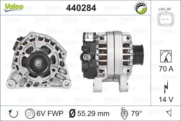 Valeo 440284 - Ģenerators adetalas.lv