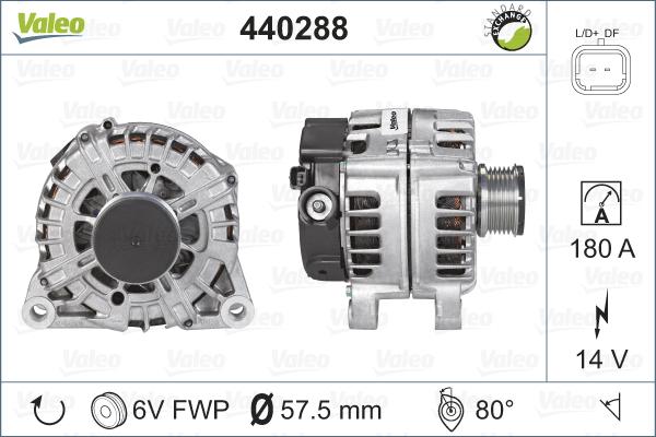 Valeo 440288 - Ģenerators adetalas.lv