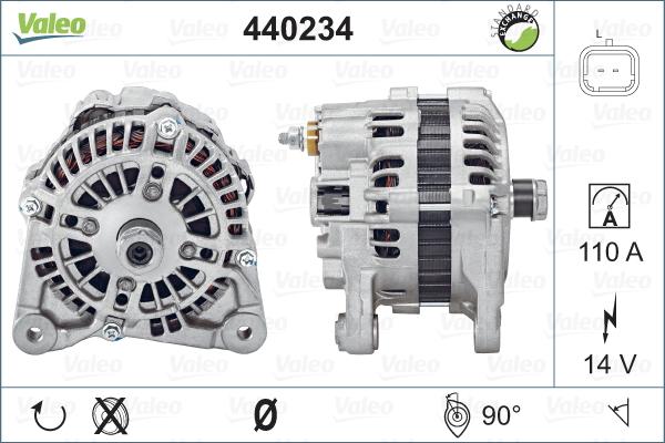 Valeo 440234 - Ģenerators adetalas.lv