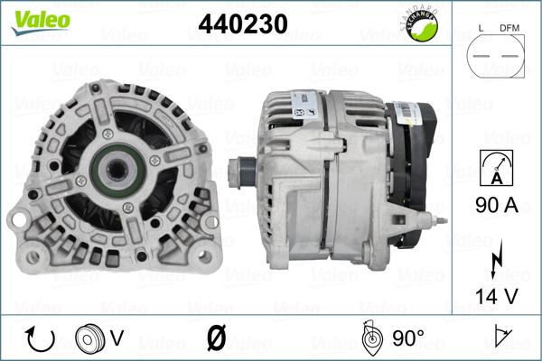 Valeo 440230 - Ģenerators adetalas.lv