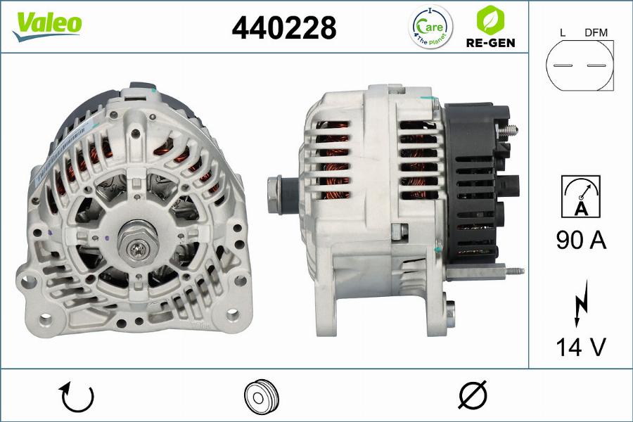 Valeo 440228 - Ģenerators adetalas.lv