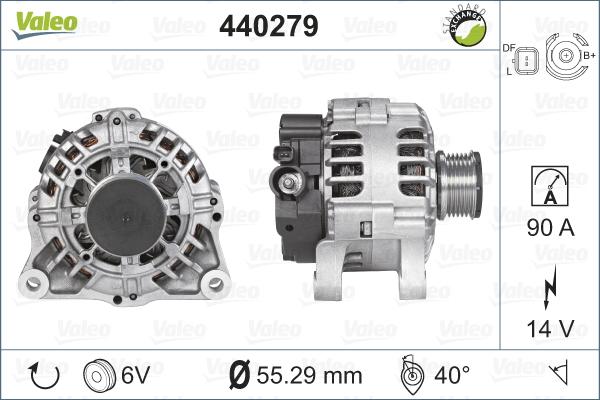 Valeo 440279 - Ģenerators adetalas.lv