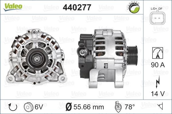 Valeo 440277 - Ģenerators adetalas.lv