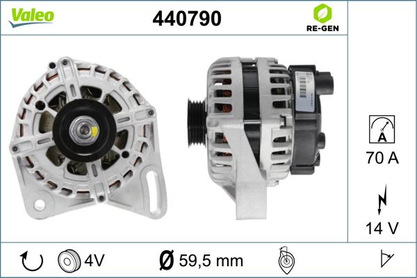 Valeo 440790 - Ģenerators adetalas.lv