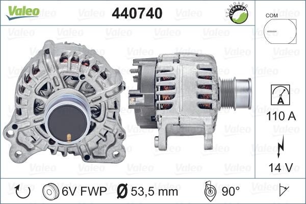 Valeo 440740 - Ģenerators adetalas.lv