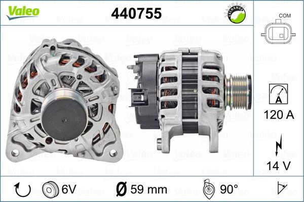 Valeo 440755 - Ģenerators adetalas.lv