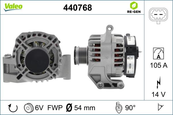 Valeo 440768 - Ģenerators adetalas.lv