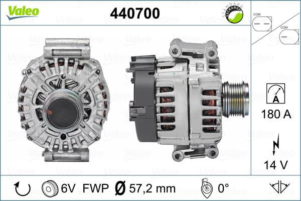 Valeo 440700 - Ģenerators adetalas.lv