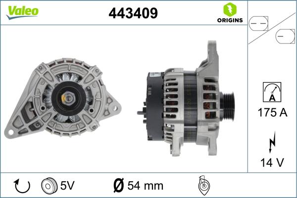 Valeo 443409 - Ģenerators adetalas.lv