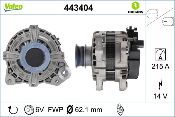 Valeo 443404 - Ģenerators adetalas.lv