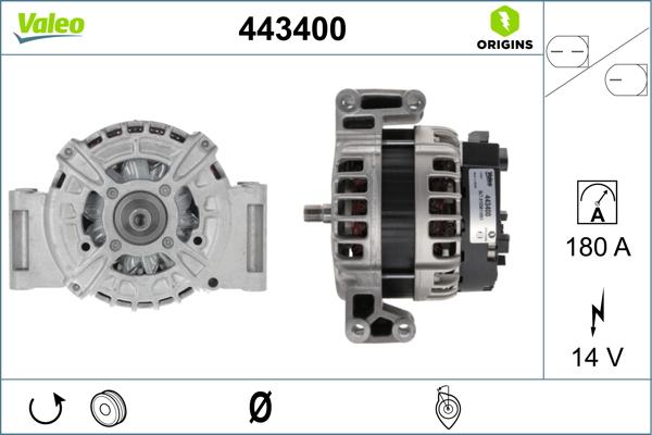 Valeo 443400 - Ģenerators adetalas.lv