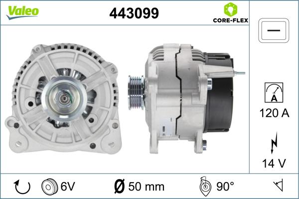 Valeo 443099 - Ģenerators adetalas.lv