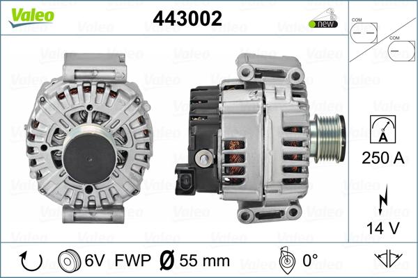 Valeo 443002 - Ģenerators adetalas.lv