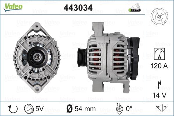 Valeo 443034 - Ģenerators adetalas.lv