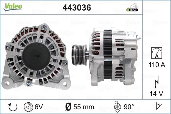 Valeo 443036 - Ģenerators adetalas.lv