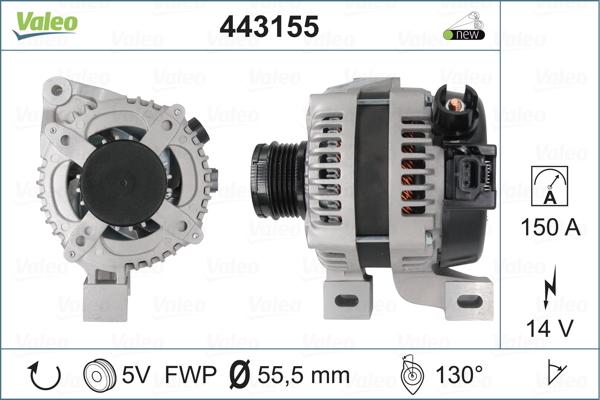 Valeo 443155 - Ģenerators adetalas.lv