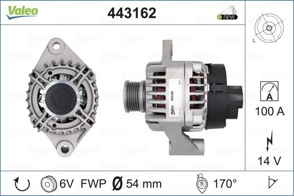 Valeo 443162 - Ģenerators adetalas.lv