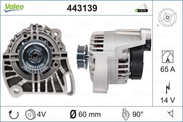 Valeo 443139 - Ģenerators adetalas.lv