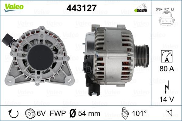 Valeo 443127 - Ģenerators adetalas.lv