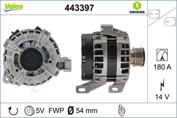 Valeo 443397 - Ģenerators adetalas.lv