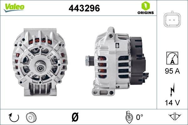 Valeo 443296 - Ģenerators adetalas.lv